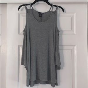 Cold shoulder tunic